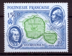 FRENCH POLYNESIA 1986 Stockholmia, Map - Geography