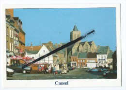 CPM - Cassel - La Grand´Place Et La Collégiale Notre Dame - Cassel