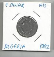 D5 Algeria 1 Dinar 1992. (1413.) - Algerije