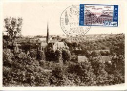 BELGIQUE. N°1385 De 1966 Sur Carte Commémorative. Couvent De Liège/Abbaye Du Val Dieu à Aubel - Abbayes & Monastères
