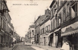 BAGNOLET LA RUE SADI-CARNOT COMMERCE BOUCHERIE - Bagnolet