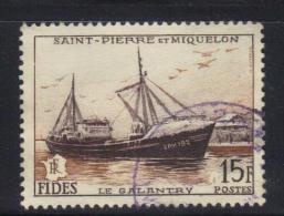 W2781 - ST PIERRE ET MIQUELON 1956 , Yvert N. 352 Usato . FIDES - Gebruikt