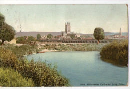 CPA       GLOUCESTER CATHEDRAL FROM RIVER   1908 - Gloucester