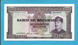 MOZAMBIQUE - 500 ESCUDOS - ND (1976 - Old Date 22.03.1967 ) - UNC - P 118 - 7 Digits - CALDAS XAVIER - PORTUGAL - Mozambique