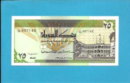 SUDAN - 25 SUDANESE DINARS - 1992 - P 53.b - UNC. - 2 Scans - Soedan