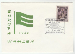 1962 Bad Gleichenberg EUROPEAN ELECTIONS EVENT COVER Austria Stamps European Community - Comunità Europea