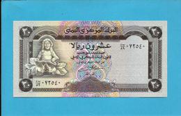 YEMEN ARAB REPUBLIC - 20 RIALS -  ND ( 1990 ) - P 26.b -  Sign. 8 - UNC. - Central Bank Of Yemen - 2 Scans - Yémen