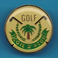 PIN'S //  ** GOLF * COTE D'AZUR ** - Golf