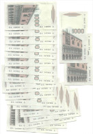 ITALIA - ITALY - 1000 Lire Marco Polo - 1982 - Serie A - Lotto Di 20 Banconote Con Numero Seriale Consecutivo E Final... - 1.000 Lire