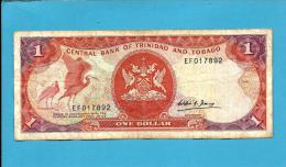 TRINIDAD AND TOBAGO - 1 DOLLAR - ND ( 1985 ) - Pick 36.b - Sign. 5 - 2 Scans - Trinidad & Tobago