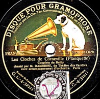 78 Trs - 25 Cm - état B - DAMBRINE - Les Cloches De Corneville Couplets Du Bailly - 2e Face Voir étiquette - 78 T - Disques Pour Gramophone