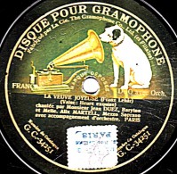 78 Trs - 25 Cm - état M -  LA VEUVE JOYEUSE - Heure Exquise - - 78 T - Disques Pour Gramophone