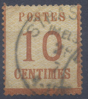 ALSACE LORRAINE N° 5a - BURELAGE CITRON - Oblitéré - Andere & Zonder Classificatie