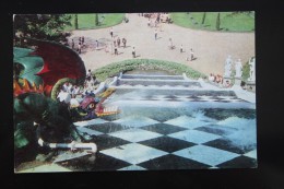 USSR Postcard Kaskad "Shakhmatnaya Gora"  - Chess Mountain In Petrodvorez 1980s DRAGON - Scacchi