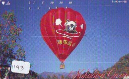 Telecarte JAPON * BALLON * MONTGOLFIERE (1193) Hot Air Balloon * Aerostato * Heißluft PHONECARD JAPAN - - Sport