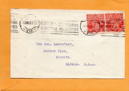 Australia 1928 Cover Mailed To USA - Brieven En Documenten