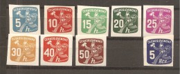 Checoslovaquia - Czechoslovakia Nº Yvert  Periódicos 26-33, 35 (MH/*) - Newspaper Stamps