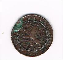 *** NEDERLAND  1 CENT  1878  WILLEM III - 1849-1890: Willem III.