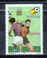 Zaire - 1363 - Inverted Overprint - Football - Tranche A - Uitgifte A - 1990 - Surcharge - MNH - Nuevos