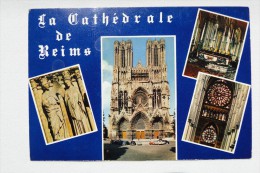 France Reims Marne La Cathedrale Multi View A 33 - Andere & Zonder Classificatie