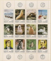 ARGENTINA  1986 Antarctica - Hojas Bloque