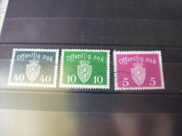 NORVÈGE TIMBRE OU SÉRIE YVERT N° 22-30 - Used Stamps