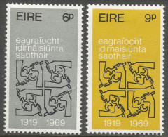 Ireland. 1969 50th Anniv Of International Labour Organisation (ILO). MH Complete Set. SG 269-270 - Ongebruikt