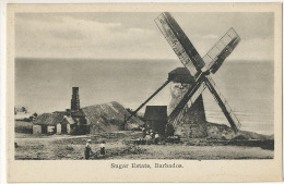 Sugar Estate Barbados Moulin A Vent Windmill Usine A Sucre  Edit Roberts - Barbados (Barbuda)