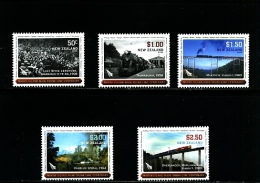 NEW ZEALAND - 2008  MAIN  TRUNK  RAILWAY LINE  SET   MINT NH - Neufs