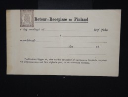 FINLANDE - Entier Postal ( Retour ) Non Voyagé ( Léger Pli ) - à Voir - P7956 - Postwaardestukken