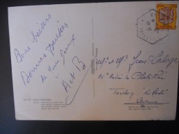 Andorre Français Carte De Encamp 1962 Pour Toulon - Covers & Documents