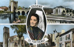 PARTHENAY - DEUX-SEVRES   (79) -  PEU COURANTE CPSM MULTIVUES DE 1960. - Parthenay