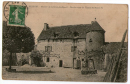 CPA   87    BESSINES SUR GARTEMPE   1916   MANOIR DE LA CROIX DU BREUIL     RENDEZ VOUS DE CHASSE DE HENRI IV - Bessines Sur Gartempe