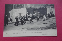 Cp Sartrouville  La Procession En 1906 Saint Jean Baptiste - Sartrouville