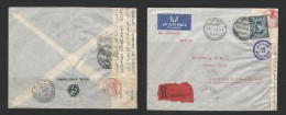 EGYPT 1940 KING FUAD / FOUAD 50 MILLS STAMP ON REGISTERED CENSOR COVER TO SWITZERLAND - Briefe U. Dokumente