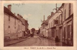 C 12048 - TORCY - 77 -  Grande Rue - Belle CP  - 1941 - Colorisée - - Torcy