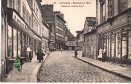 CP 27400 - Louviers - 100 - Marché Aux Oeufs - Hôtel Du Grand Cerf - Edit. E. Barbier, Louviers - Louviers