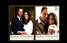 NEW ZEALAND - 2011  ROYAL WEDDING  PAIR  MINT NH - Unused Stamps