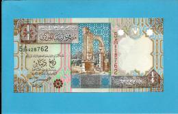 LIBYA - 1/4 Dinar - ( 2002 ) - P 62 -  UNC. - Sign. 4 - Series 5 -  See 2 Scans - Libië