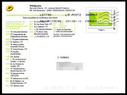 B3-06T- Programme Philatélique 2010 - Pseudo-officiële  Postwaardestukken