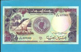 SUDAN - 20  SUDANESE POUNDS - 1991 - P 47 - UNC. - 2 Scans - Sudan