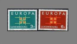 Cept 1963 Luxemburg Mi 680/681 MNH ** YVERT 634/635 - 1963