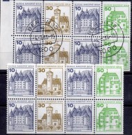 8-Block Burgen/Schlösser 1980 Berlin HBl.19 Aus MH 11 **/o 14€ Zusammendrucke Hb M/s Booklet Se-tenant Carnet Bf Germany - Other & Unclassified