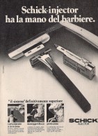 # SCHICK RAZOR BLADES 1960s Advert Pubblicità Publicitè Reklame Lamette Rasoio Lames Rasoir Cuchillas Klingen - Hojas De Afeitar