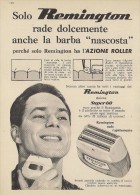 # ELECTRIC SHAVER REMINGTON 1950s Advert Pubblicità Publicitè Reklame Razor Rasoio Rasoir Rasuradora - Lames De Rasoir