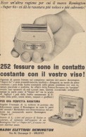 # ELECTRIC SHAVER REMINGTON 1950s Advert Pubblicità Publicitè Reklame Razor Rasoio Rasoir Rasuradora - Scheermesjes