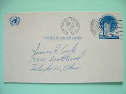 United Nations - New York 1956 - FDC Stationery Postcard - Emblem And Globe - Covers & Documents