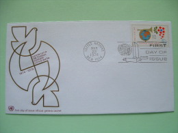 United Nations - New York - 1974 - FDC Cover - UPU - Dove - Trumpet - Briefe U. Dokumente