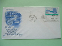 United Nations - New York - 1977 - FDC Cover - Intellectual Property - Law - WIPO Geneva - Brieven En Documenten