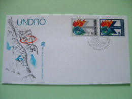 United Nations - New York - 1979 - FDC Cover - UNDRO Disaster Relief - Fire - Water - Map - Lettres & Documents